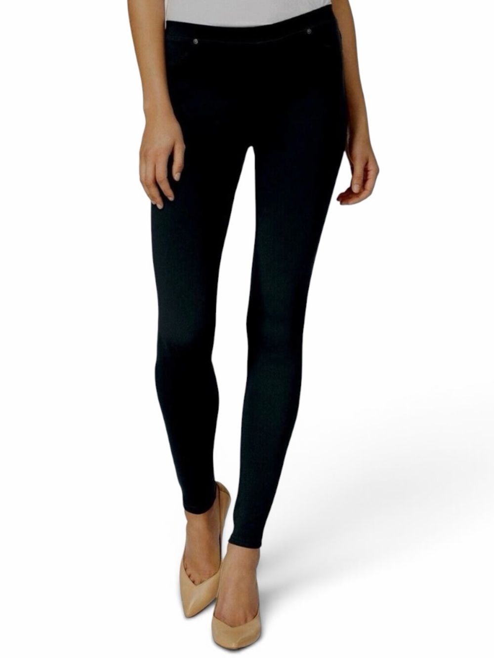 Style & Co. Black Mid Rise Comfort Waist Ponte Knit Leggings Size Small
